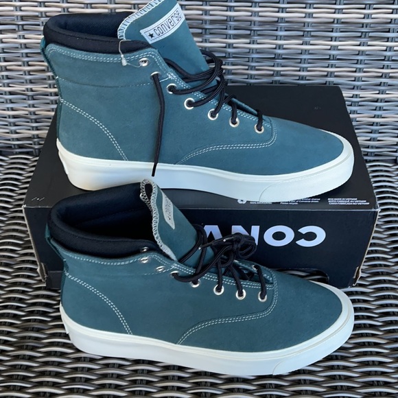 Converse Skid Grip Hi Succulent Green/Black/Egret MEN`S - Picture 2 of 16